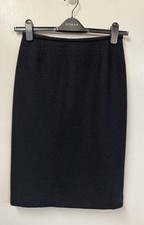  LK Bennett Black Wool Textured Straight Penc...