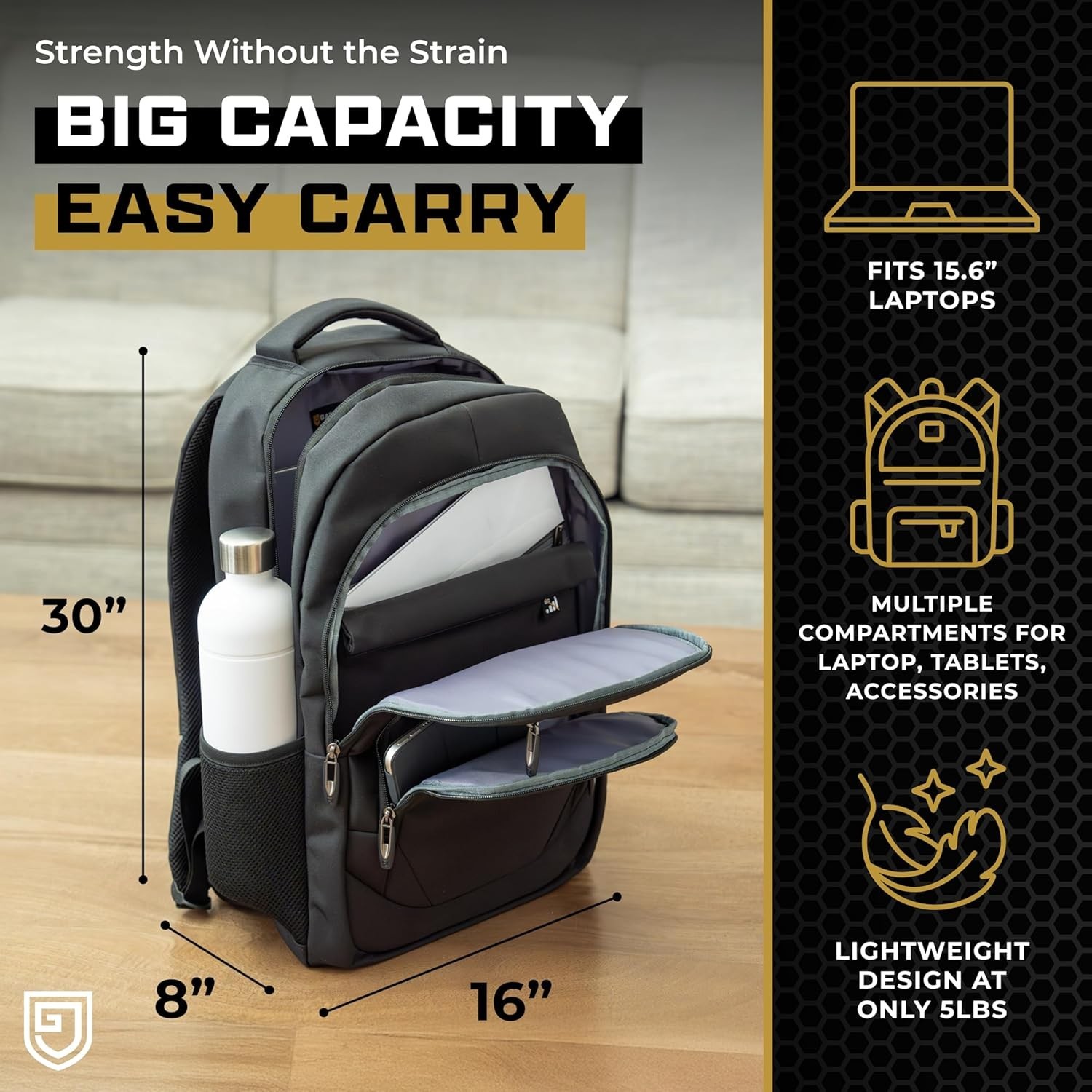 Faraday Backpack for Laptops and Phones, Electromagnetic Shielding Faraday Ba