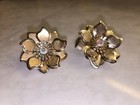 Vintage Aurora Borealis Rhinestone Cluster Claw Clip-On Earrings – Sparkling — photo 1