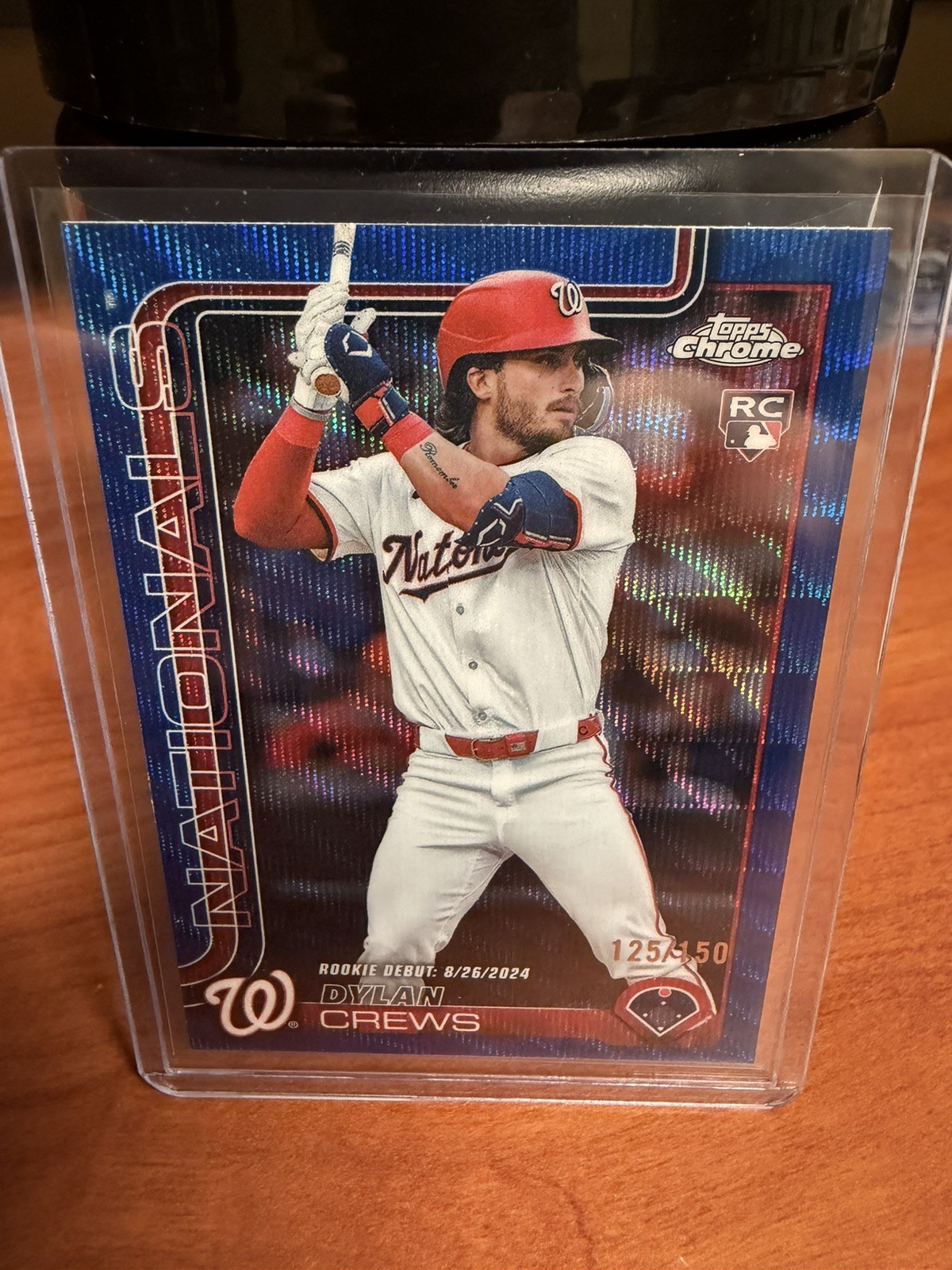2025 Topps Chrome Update Blue Lava Refractor /150 Dylan Crews #USC190 Rookie RC