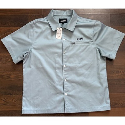 NWT Welcome Skateboards Shirt Mace Work Shirt Slate Scorpion Men's