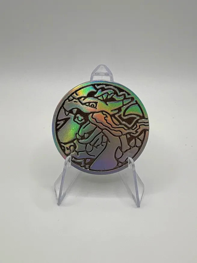 Mega Charizard X Metal Coin From Charizard X Super Premium