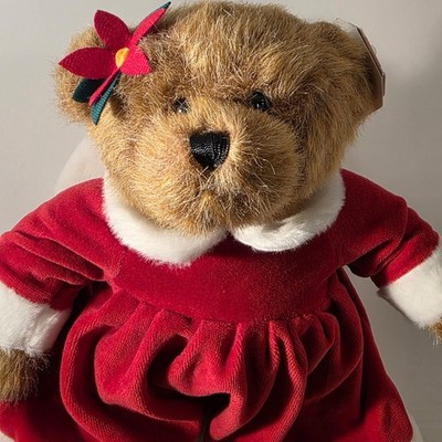 Ganz Heaven On Earth Bear In Red Velvet Dress With Wings Teddy Stuffed Toy NEW