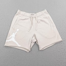 Jordan Shorts Mens Small Beige Essentials French Terry Sweats Basketball Joggers