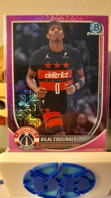 2025-26 Bowman Chrome Basketball Bilal Coulibaly Pink Mojo Refraktor /199