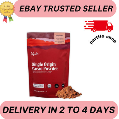 Organic Unsweetened Cacao Powder with Rich Dark Chocolate Flavor NEW