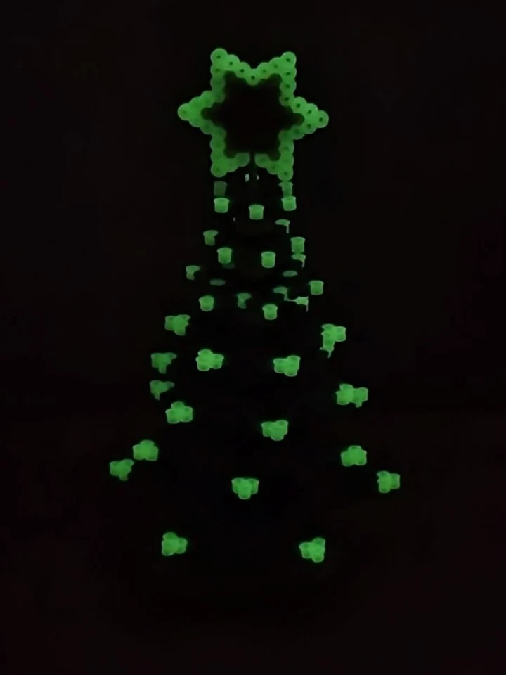 Bügelperlen Set midi - Weihnachten Christbaum 3D 1400 Perlen + Steckplatte - Bild 4 von 4