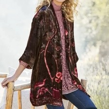Soft Sorroundings Shiori Velvet Jacket Women ...