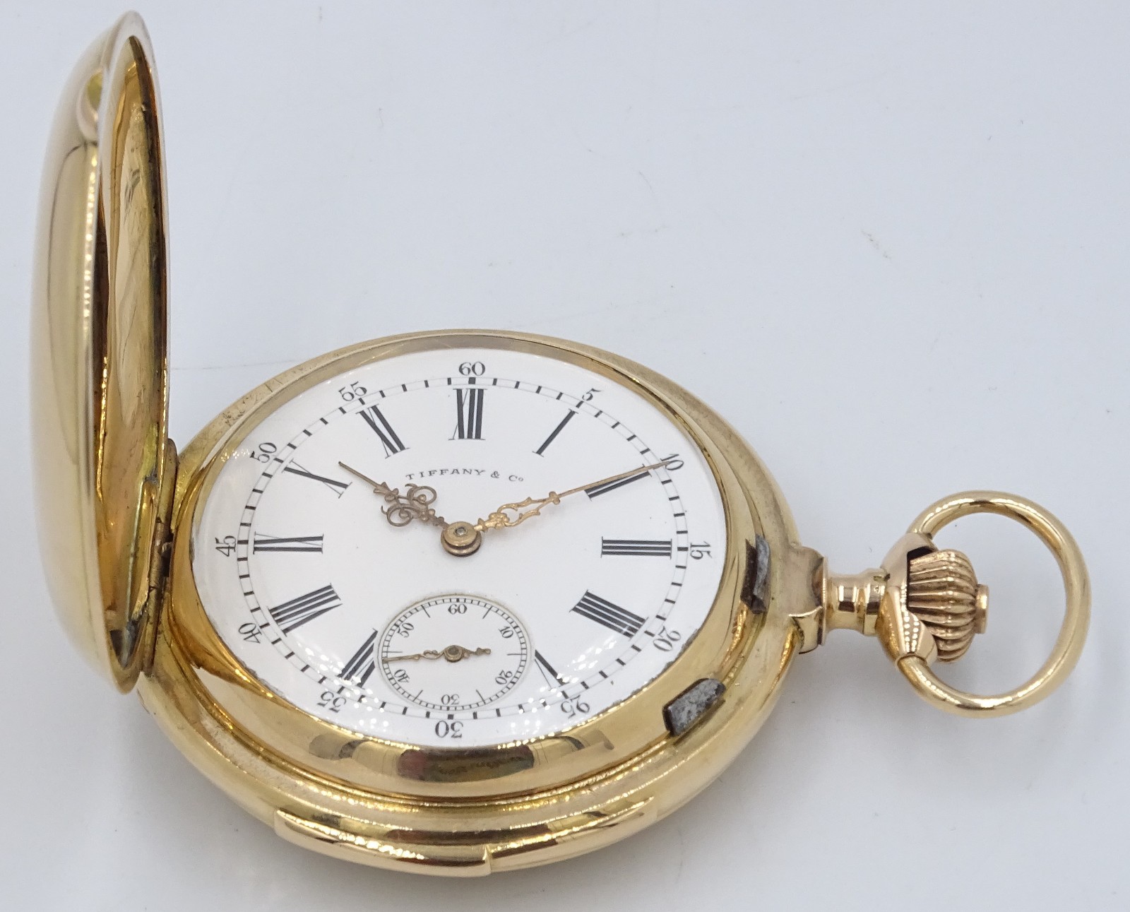 COMPLICATED HIGHEST GRADE SOLID 18K GOLD HUNTER M… - image 3