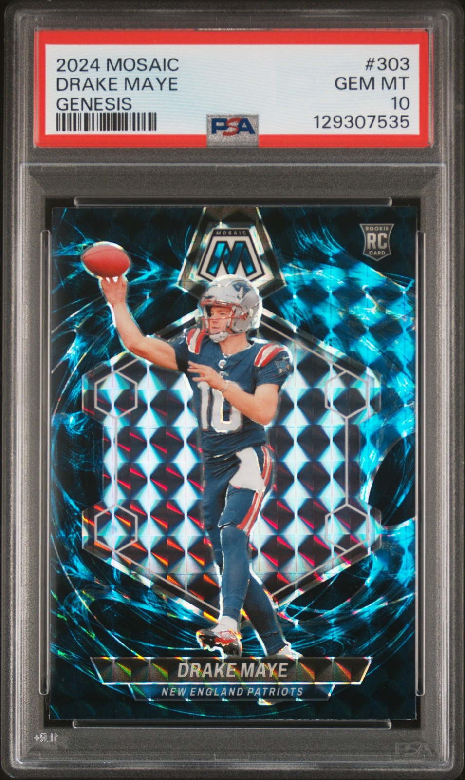 2024 PANINI MOSAIC GENESIS #303 DRAKE MAYE PSA 10
