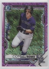 2021 Bowman Chrome Prospects Fuchsia Shimmer Refractor 91/199 Drew Romo s3g