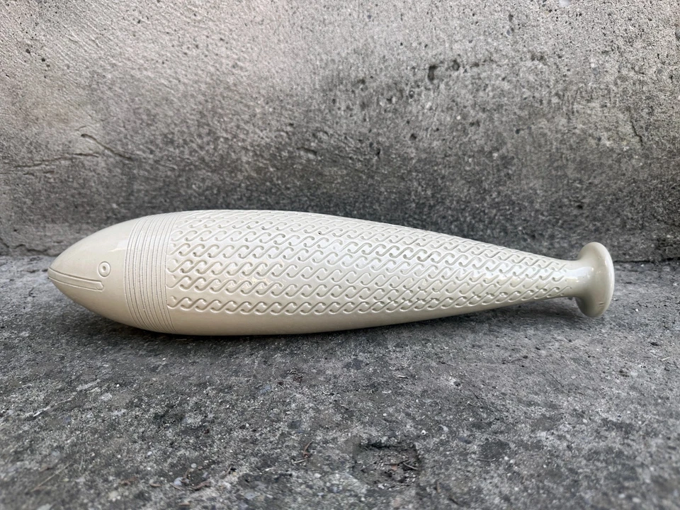 BITOSSI Aldo londi per Raymor pesce bianco decoro raro modello rarissimo - Immagine 3 di 4