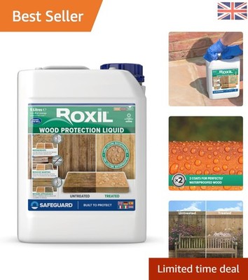 5L Clear Wood Imprägnierflüssigkeit - Superior Outdoor Protector for Decks & More