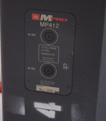 JBL MPRO MP412 12 Inch 2-Way Speaker Black Tested Cosmetic Flaws