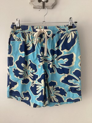 Brandneu mit Etikett Urban Outfitters iets frans blau gemusterte Herrenshorts, UK Größe S, mit Etikett