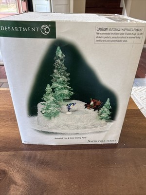 Animated Ice & Snow Skating Pond Department 56 North Pole