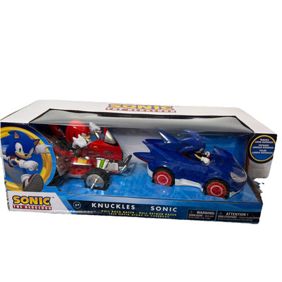 Sonic The Hedgehog Pullback Racers Sonic & Knuckles Vehicle 2-Pack