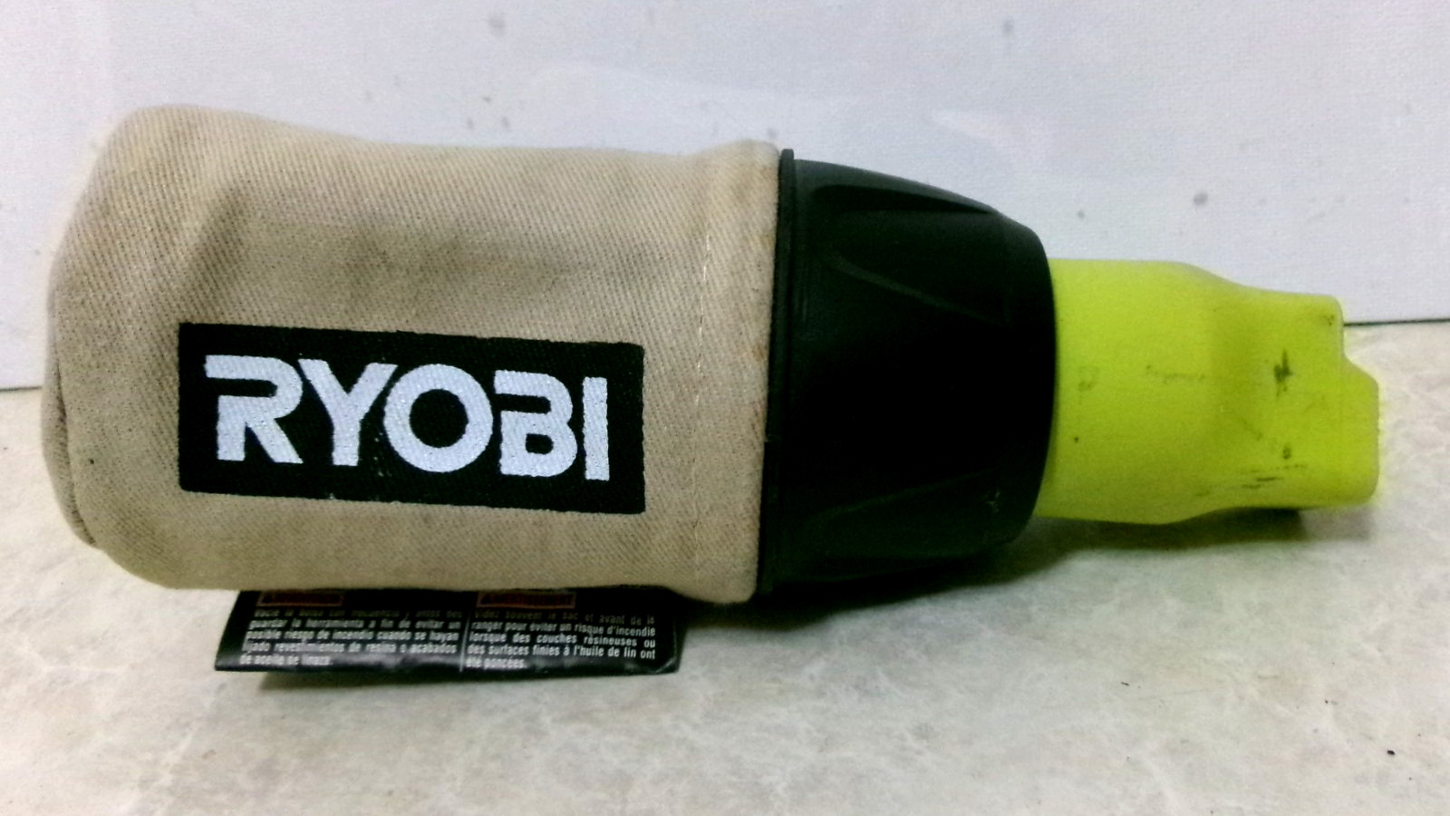 2pc genuine Ryobi dust bag and Chute for Sheet Sander