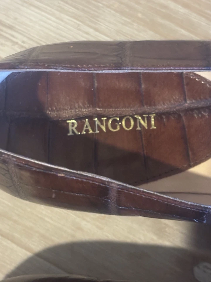 Rangoni Amalfi Leather Slip-On Loafer Shoes, Brown, Size 7 1/2 B - Image 3 of 4