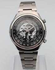 Orologio da polso RICOH World Time automatico vintage mai usato funzionante