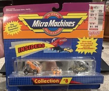 Galoob Micro Machines Insiders Collection 8 No. 6472 Diecast Cars 1989 Unopened
