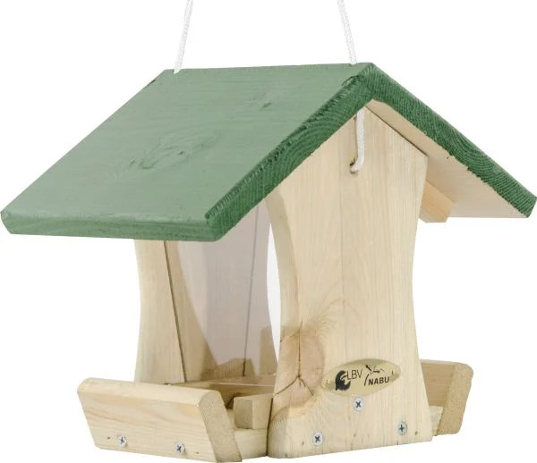 Cj Wildlife Futterhaus Reno Natur/GrüN Lxbxh 27,5X20X23 Cm Vogelhaus-image