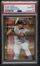 2016 Topps Finest Gold Refractor 33/50 Gary Sanchez #64 PSA 10 GEM MT 7m3