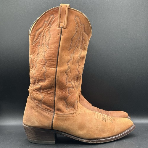 Dan Post Franklin Men's Cowboy Boots - 11" Sand Leather Square Toe Boots - View #9