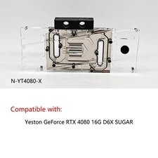 Granzon Full Coverage GPU Water Block For Yeston GeForce RTX 4080 16G D6X SUGAR
