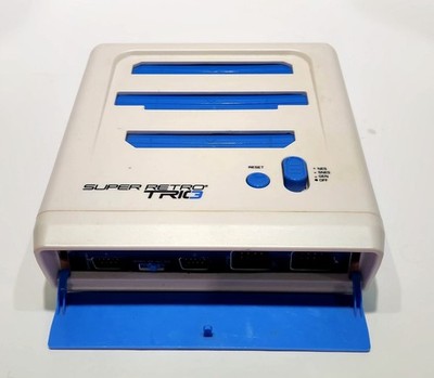 Super Retro Trio 3 NES SNES Genesis Console   Untested   For Parts or Repair