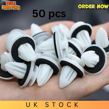 50pcs Car Bumper Mudguard Fastener Clips Door Trim Panel Retainer Auto Rivets