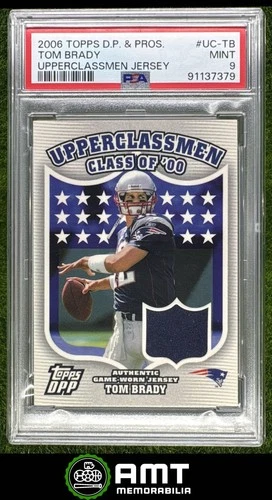 Tom Brady PSA 9 2006 Topps Draft Picks & Prospects Upperclassmen Jersey UC-TB 79
