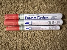 Decocolor Red Paint Markers Brand New