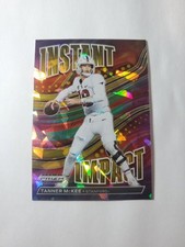 Tanner McKee Rookie 2023 Panini Prizm Draft Picks Red Ice Prizm Instant Impact