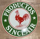 Vintage DSP Sinclair Productos Gas & Oil Porcelain Enamel Sign 48x48".