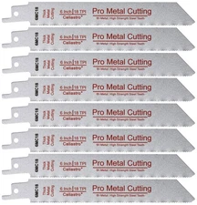 6-Inch Thick Metal Cutting Reciprocating Saw Blades (18 TPI) Made of Long Las...