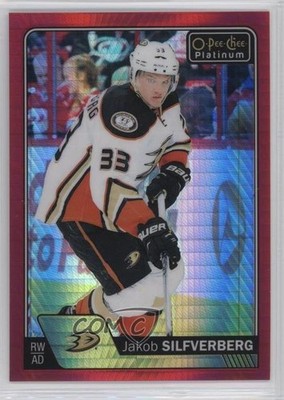 2016-17 O-Pee-Chee Platinum Red Prism 116/199 Jakob Silfverberg #94 0ev