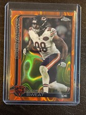 Topps 2024 Chrome #56 Montez Sweat Orange Parallel /25 Chicago Bears Card