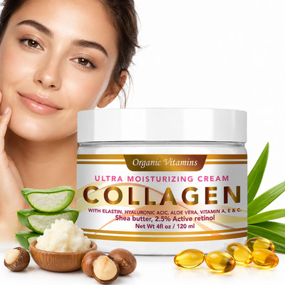 Collagen Cream For Face Neck Pure Collagen Anti Wrinkle Facial Cream 4FL OZ