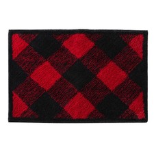 Skl Home Buffalo Check Bath Rug Red/Black W1681000850007