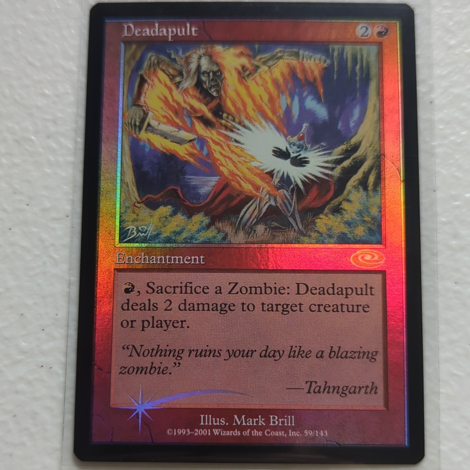 Wizards of the Coast MTG Deadapult Foil Deckmaster Rare Regular 59/143 EN 2001