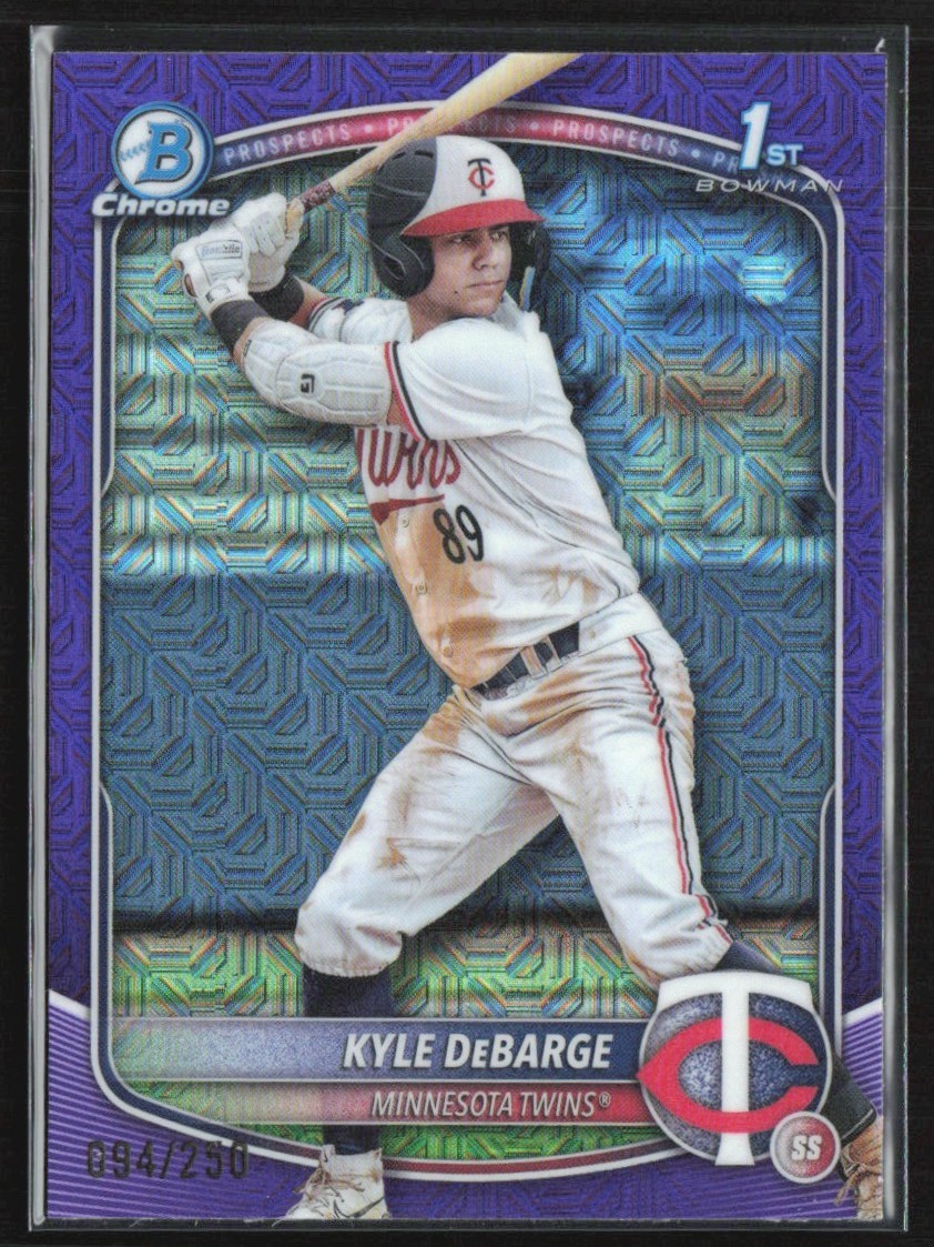 Kyle DeBarge 2025 Bowman Chrome Mojo Mega Box Purple /250 #BCP-139 Minnesota
