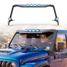 For 18-26 Jeep Wrangler Jl Gladiator Jt Windshield Frame Cover Light Mount Steel For 18-26 Jeep Wrangler Jl Gladiator Jt Windshield Frame Cover Light Mount Steel