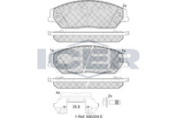 Bremsbelagsatz Vorne Akebono-System FüR Toyota Aurion V4 V5 Camry Limo Ab 01->