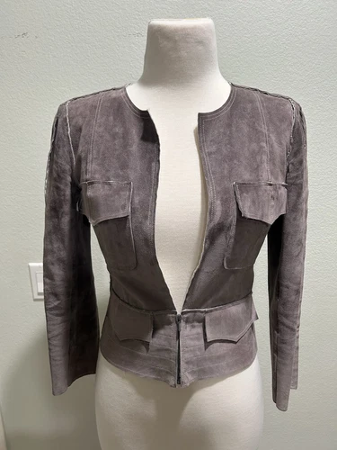 Giacca Chanel scamosciata 36