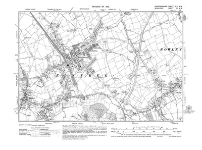 Old Map Borehamwood Elstree Arkley 1935 Hertfordshire Repro 45 Nw Ebay