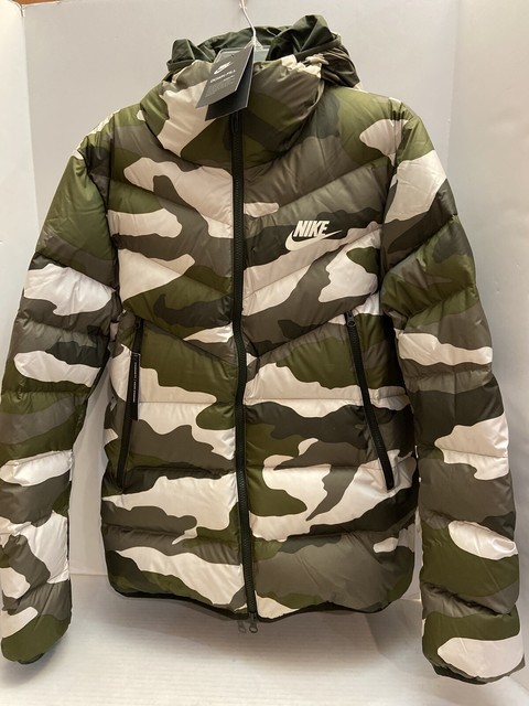 nike camo puffer