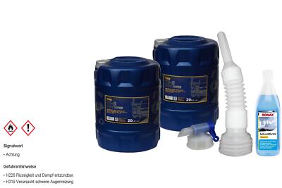 40L MANNOL TS-8 UHPD Super 5W-30 API CI-4 Motoröl Auslaufhahn Schlauch Reiniger