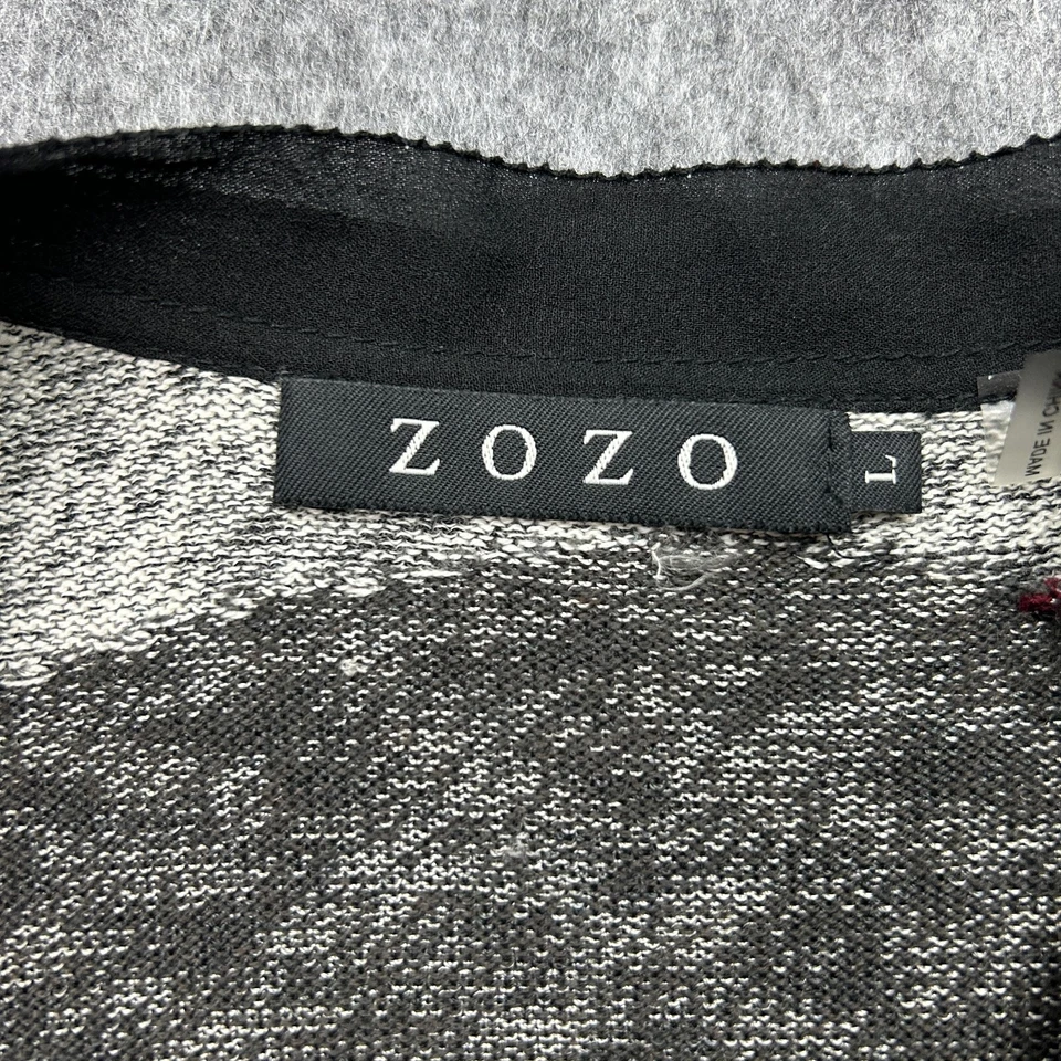 Cárdigan suéter midi con frente abierto ZOZO para mujer talla grande mezcla de algodón Foto 3 de 4