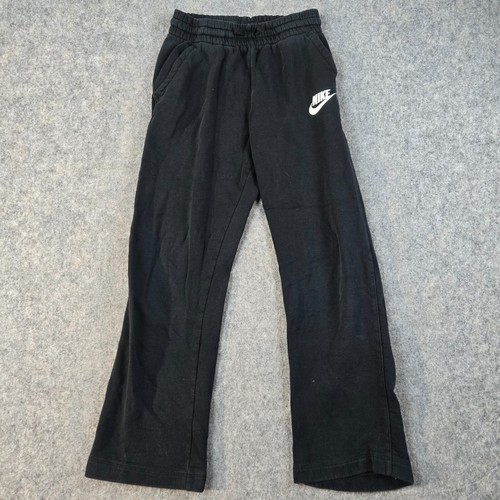 Nike Sweatpants Girls XL Black Sportswear Club Fleece Joggers Youth Wide Leg